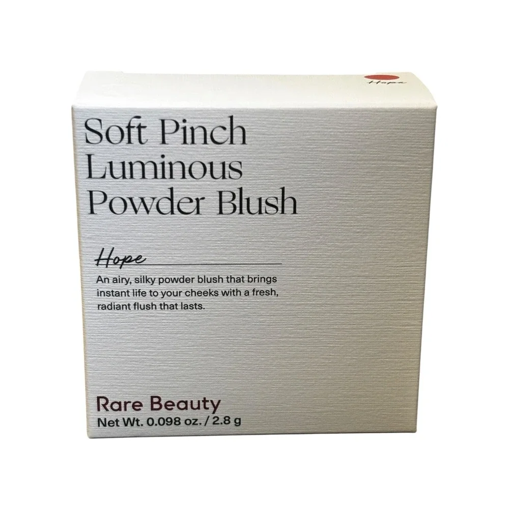 Rare Beauty Soft Pinch Luminous Powder Blush Hope Shimmer Pink 0.098oz NIB